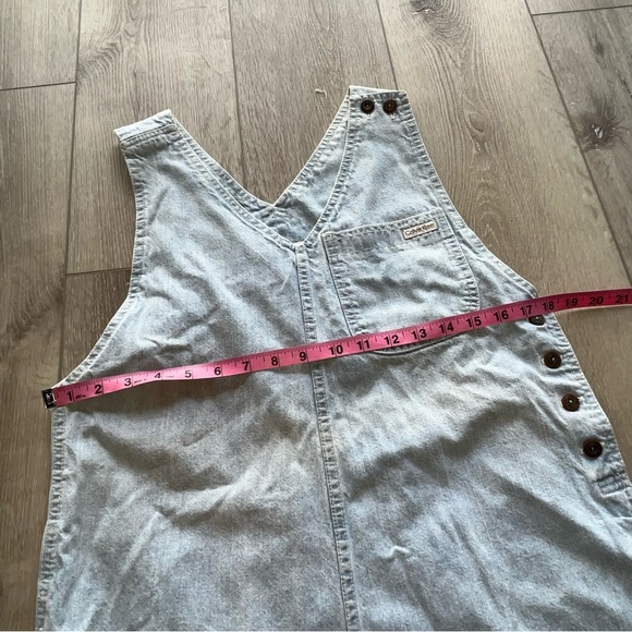 VTG Calvin Klein Romper Shortalls Denim 100% cotton S - Picture 7 of 9